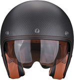 Casque Urban Pour Moto Scorpion Exo Belfast Evo Carbon Carbon Fiber Noir Mat Solid Taille Xxl
