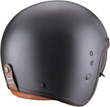 Casque Urban Pour Moto Scorpion Exo Belfast Evo Carbon Carbon Fiber Noir Mat Solid Taille Xxl