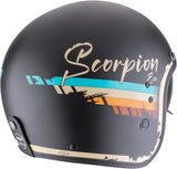 Casque Urban Pour Moto Scorpion Exo Belfast Evo Ultra Tct Noir Mat Beige Adonis Taille Xxl
