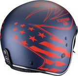 Casque Urban Pour Moto Scorpion Exo Belfast Evo Ultra Tct Bleu Rouge Mat Dawg Taille Xl