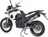 Échappement Sans Homologation Sonore Lv One Evo Acier Embout Carbon Fiber - Leovince Compatible Avec Bmw F 650 Gs (2008-2012)