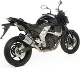 Exhaust Tip Without Sound Certification Lv One Evo Stainless Steel Carbon Fiber End Cap - Leovince Compatible With Kawasaki Z 750 R (2011-2014)