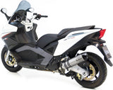 Échappement Sans Homologation Sonore Lv One Evo Acier Embout Carbon Fiber - Leovince Compatible Avec Aprilia Srv 850 (2012-2016)