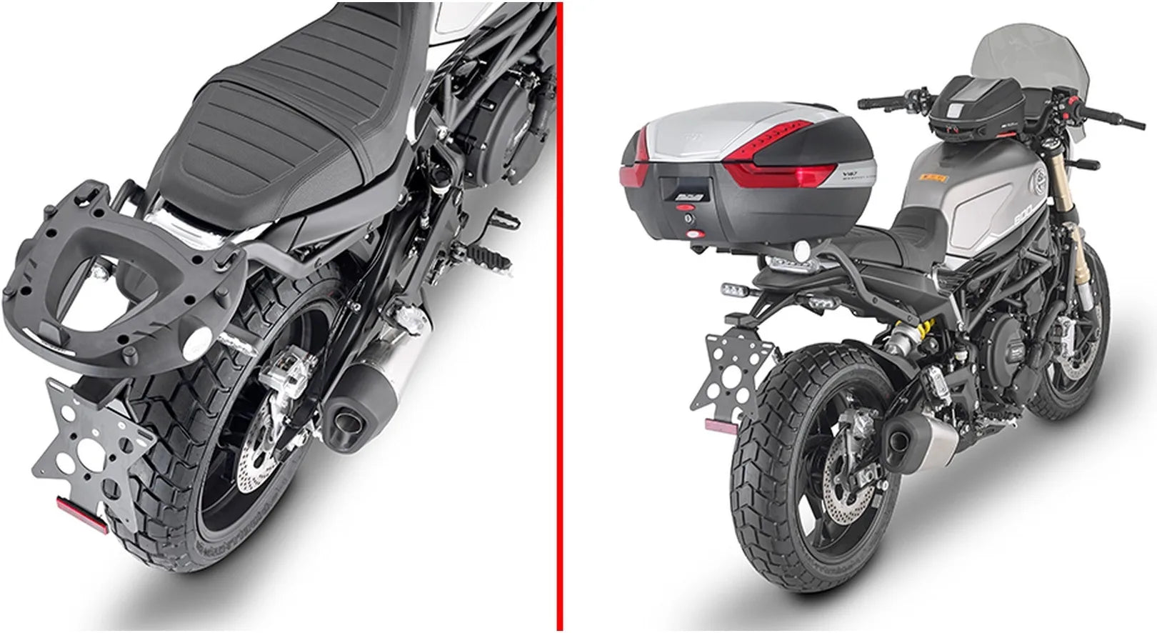 Top Case Monokey Arena Noir 45 Lt Arena Technopolymères - Givi Compatible Avec Benelli Leoncino 800 (2022-2024)