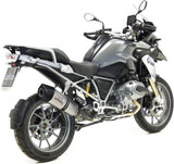 Système D'Échappement Homologué Au Niveau Sonore Lv One Evo Acier Embout Carbon Fiber - Leovince Compatible Avec Bmw R 1200 Gs (2013-2016)