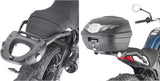 Monolock Riviera Triple Black Top Case - 46 Lt Riviera Technopolymer - Givi Compatible With Cfmoto 700 Cl-X (2021-2024)