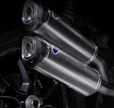 Système D'Échappement Homologué Au Niveau Sonore Acier Inox - Termignoni Compatible Avec Ducati Monster 1100 Evo
