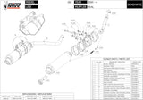 Double Sortie D'Échappement Non Catalysée Avec Homologation Acoustique Oval Acier - Mivv Compatible Avec Aprilia Pegaso 650 Strada (2005-2011)