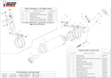 Système D'Échappement Catalytique Avec Homologation Acoustique Gp Carbon - Mivv Compatible Avec Aprilia Rsv4 (2009-2016)