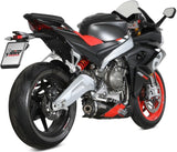 Système D'Échappement Complet Avec Catalyseur Et Homologation Acoustique Delta Race Acier Noir Carbon - Mivv Compatible Avec Aprilia Rs 660 (2020-2024)