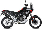 Exhaust Tip With Noise Certification Dakar Steel Black - Mivv Compatible With Aprilia Tuareg 660 (2022-2024)