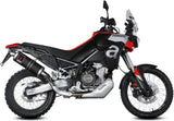 Système D'Échappement Complet Sans Catalyseur Et Homologué Au Niveau Sonore Dakar Acier Noir - Mivv Compatible Avec Aprilia Tuareg 660 (2022-2024)