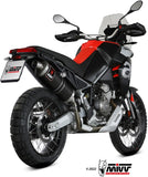 Exhaust Tip With Noise Certification Dakar Steel Black - Mivv Compatible With Aprilia Tuareg 660 (2022-2024)