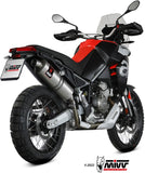 Complete Non-Catalytic Exhaust System With Sound Certification Dakar Stainless Steel - Mivv Compatible With Aprilia Tuareg 660 (2022-2024)