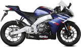 Système D'Échappement Complet Avec Catalyseur Et Homologation Acoustique Delta Race Acier Noir Carbon - Mivv Compatible Avec Aprilia Rs 125 (2021-2024)