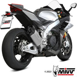 Système D'Échappement Catalytique Avec Homologation Acoustique Sr-1 Titanium - Mivv Compatible Avec Aprilia Tuono V4 1100 (2021-2024)