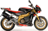Double Sortie D'Échappement Homologuée Au Niveau Sonore Furore Aluminium Noir - Gpr Compatible Avec Aprilia Tuono R 1000 Factory (2006-2010)