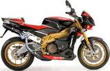 Double Sortie D'Échappement Homologuée Au Niveau Sonore Furore Aluminium Noir - Gpr Compatible Avec Aprilia Tuono R 1000 Factory (2006-2010)