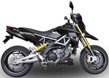 Double Sortie D'Échappement Sans Homologation Acoustique Furore Aluminium Noir - Gpr Compatible Avec Aprilia Dorsoduro 750 (2008-2016)