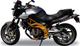 Double Sortie D'Échappement Sans Homologation Acoustique Deeptone Acier - Gpr Compatible Avec Aprilia Shiver 750 Gt (2007-2016)