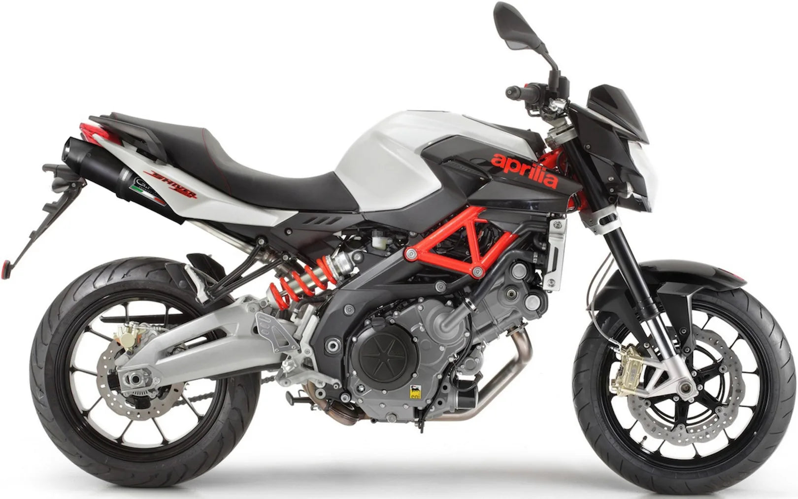 Double Sortie D'Échappement Sans Homologation Acoustique Furore Aluminium Noir - Gpr Compatible Avec Aprilia Shiver 750 Gt (2007-2016)