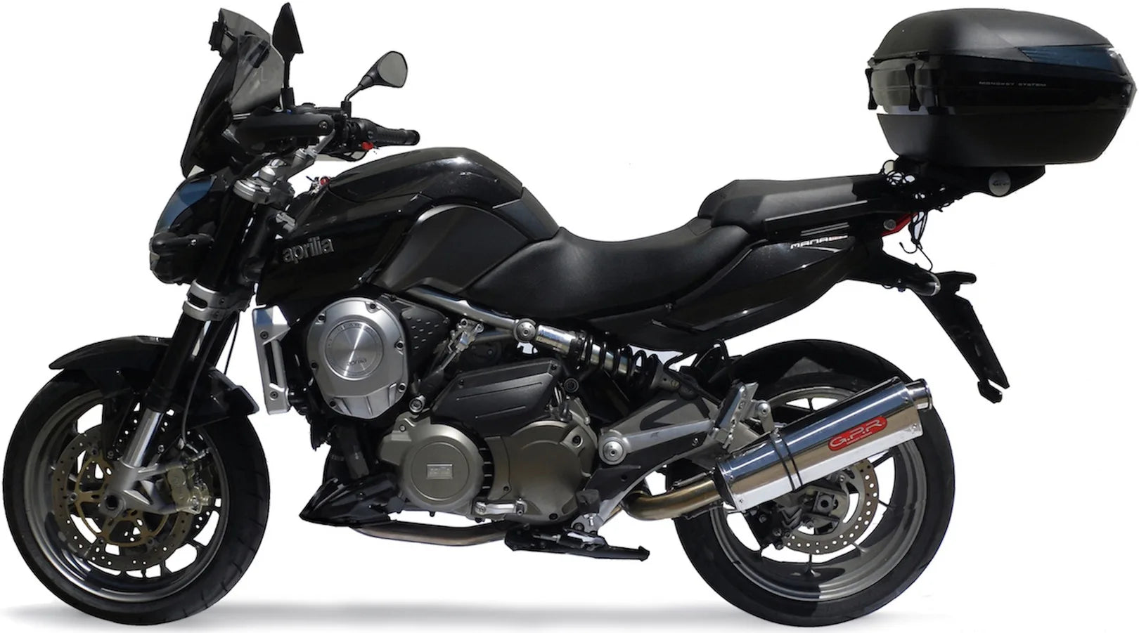 Système D'Échappement Homologué Au Niveau Sonore Trioval Acier - Gpr Compatible Avec Aprilia Mana 850 Gt (2007-2016)