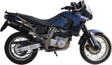 Double Sortie D'Échappement Homologuée Au Niveau Sonore Furore Aluminium Noir - Gpr Compatible Avec Aprilia Pegaso 650 Ga (1992-1996)