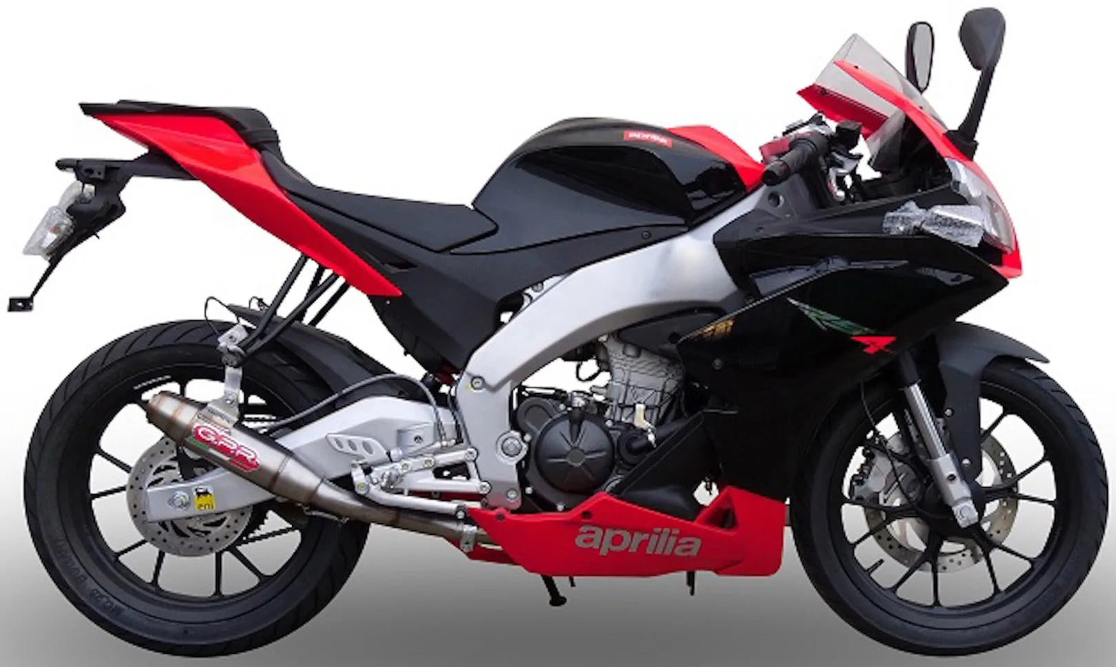 Système D'Échappement Complet Avec Catalyseur Et Homologation Acoustique Deeptone Acier - Gpr Compatible Avec Aprilia Rs 4 125 (2011-2016)
