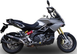 Système D'Échappement Homologué Au Niveau Sonore Furore Aluminium Noir - Gpr Compatible Avec Aprilia Caponord 1200 (2013-2015)