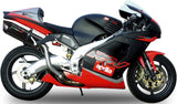 Système D'Échappement Homologué Au Niveau Sonore Furore Aluminium Noir - Gpr Compatible Avec Aprilia Rsv 1000 - Sp (1998-2003)