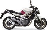 Système D'Échappement Homologué Au Niveau Sonore Albus Ceramic Aluminium Blanc - Gpr Compatible Avec Suzuki Gladius 650 (2008-2015)