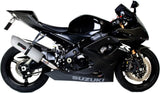 Système D'Échappement Homologué Au Niveau Sonore Albus Ceramic Aluminium Blanc - Gpr Compatible Avec Suzuki Gsx-R 1000 K5 (2005-2006)