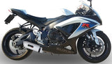 Système D'Échappement Homologué Au Niveau Sonore Albus Ceramic Aluminium Blanc - Gpr Compatible Avec Suzuki Gsx-R 600 K6 (2006-2007)