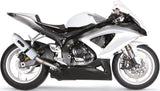 Système D'Échappement Homologué Au Niveau Sonore Albus Ceramic Aluminium Blanc - Gpr Compatible Avec Suzuki Gsx-R 600 K8 (2008-2010)