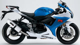 Système D'Échappement Homologué Au Niveau Sonore Albus Ceramic Aluminium Blanc - Gpr Compatible Avec Suzuki Gsx-R 750 K8 (2008-2010)
