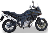 Catalytic Exhaust Tip With Sound Certification Albus Ceramic White Aluminium - Gpr Compatible With Suzuki V-Strom Dl 650 (2012-2016)