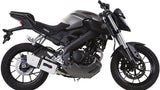 Système D'Échappement Homologué Au Niveau Sonore Albus Ceramic Aluminium Blanc - Gpr Compatible Avec Yamaha Mt-125 (2014-2016)