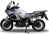 Exhaust Tip With Noise Certification Albus Ceramic White Aluminium - Gpr Compatible With Yamaha Xt 1200 Z Super Ténéré (2010-2016)