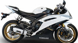 Système D'Échappement Homologué Au Niveau Sonore Albus Ceramic Aluminium Blanc - Gpr Compatible Avec Yamaha Yzf-R6 (2006-2020)