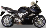 Double Sortie D'Échappement Homologuée Au Niveau Sonore Albus Ceramic Aluminium Blanc - Gpr Compatible Avec Honda Vfr 800 V-Tec (2002-2013)