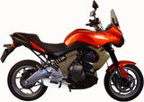 Système D'Échappement Catalytique Avec Homologation Acoustique Albus Ceramic Aluminium Blanc - Gpr Compatible Avec Kawasaki Versys 650 (2006-2014)