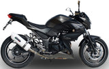 Système D'Échappement Homologué Au Niveau Sonore Albus Ceramic Aluminium Blanc - Gpr Compatible Avec Kawasaki Z 300 (2014-2017)