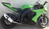 Système D'Échappement Homologué Au Niveau Sonore Albus Ceramic Aluminium Blanc - Gpr Compatible Avec Kawasaki Zx-10R (2008-2009)