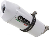 Complete Catalytic Exhaust System With Sound Certification Albus Evo4 White Aluminium - Gpr Compatible With Bmw G 310 R (2017-2021)