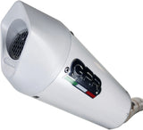 Système D'Échappement Complet Avec Catalyseur Et Homologation Acoustique Albus Evo4 Aluminium Blanc - Gpr Compatible Avec Zontes Zt 125 G1 (2020-2023)