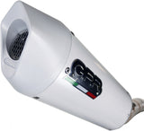 Exhaust Tip With Noise Certification Albus Evo4 White Aluminium - Gpr Compatible With Suzuki Gsx-S 750 (2021-2023)
