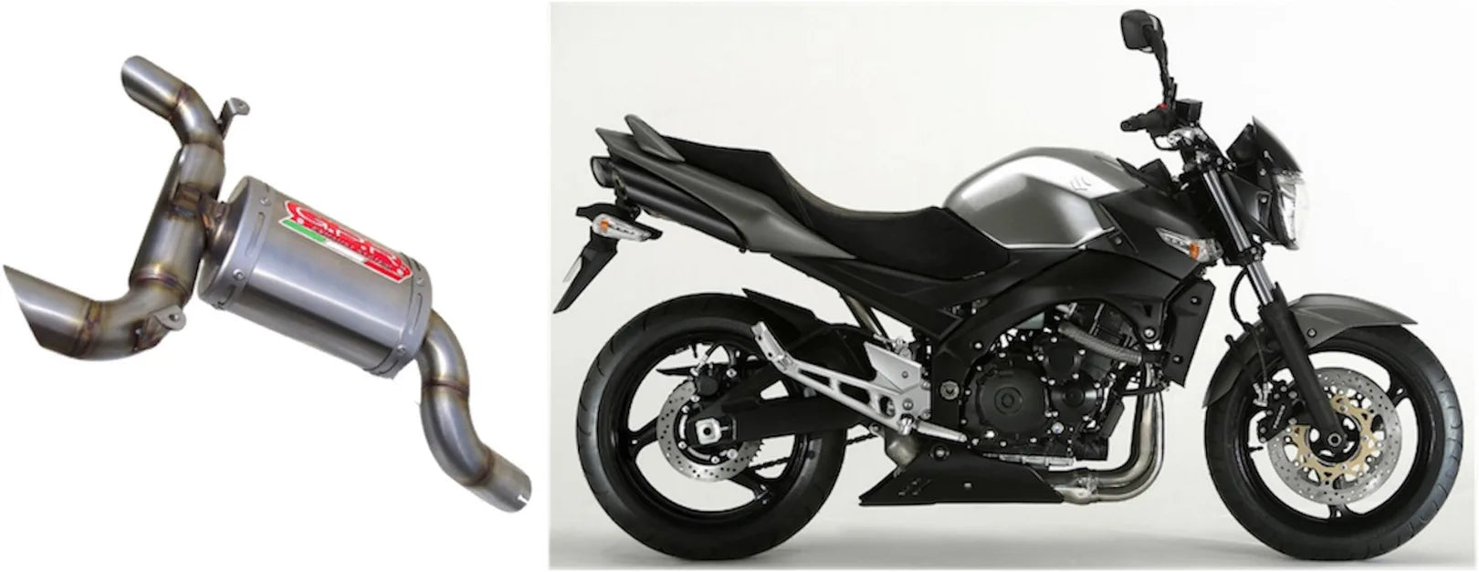 Système D'Échappement Homologué Au Niveau Sonore Ghost Aluminium - Gpr Compatible Avec Suzuki Gsr 600 (2006-2011)
