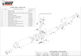 Système D'Échappement Catalytique Avec Homologation Acoustique Gp Carbon - Mivv Compatible Avec Suzuki Gsx-R 750 (2006-2007)