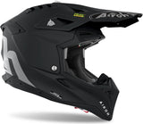 Casque Off-Road Pour Moto Airoh Aviator 3 - Av311 Hpc Carbon Noir Mat Color Taille Xxl