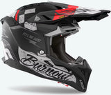 Casque Off-Road Pour Moto Airoh Aviator 3 - Av3B17 Hpc Carbon Mat Burnout Taille M